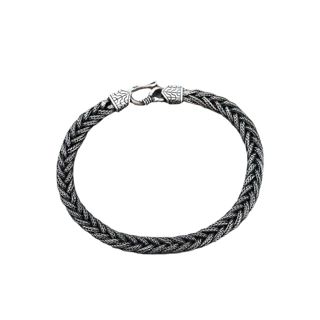 The Sovereign Viking Vajra Braided Link Chain // Solid 925 Silver