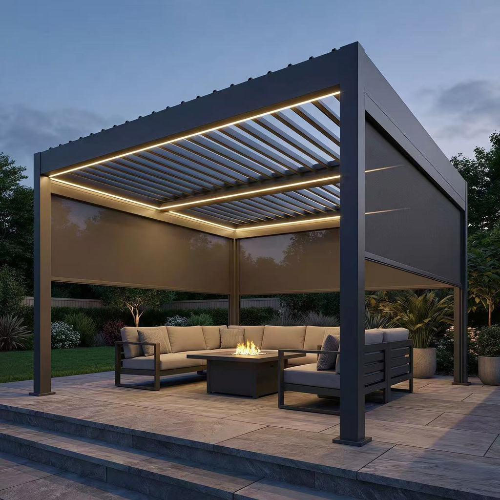 The Exo-Chamber // Motorized Louvered Pergola Kit