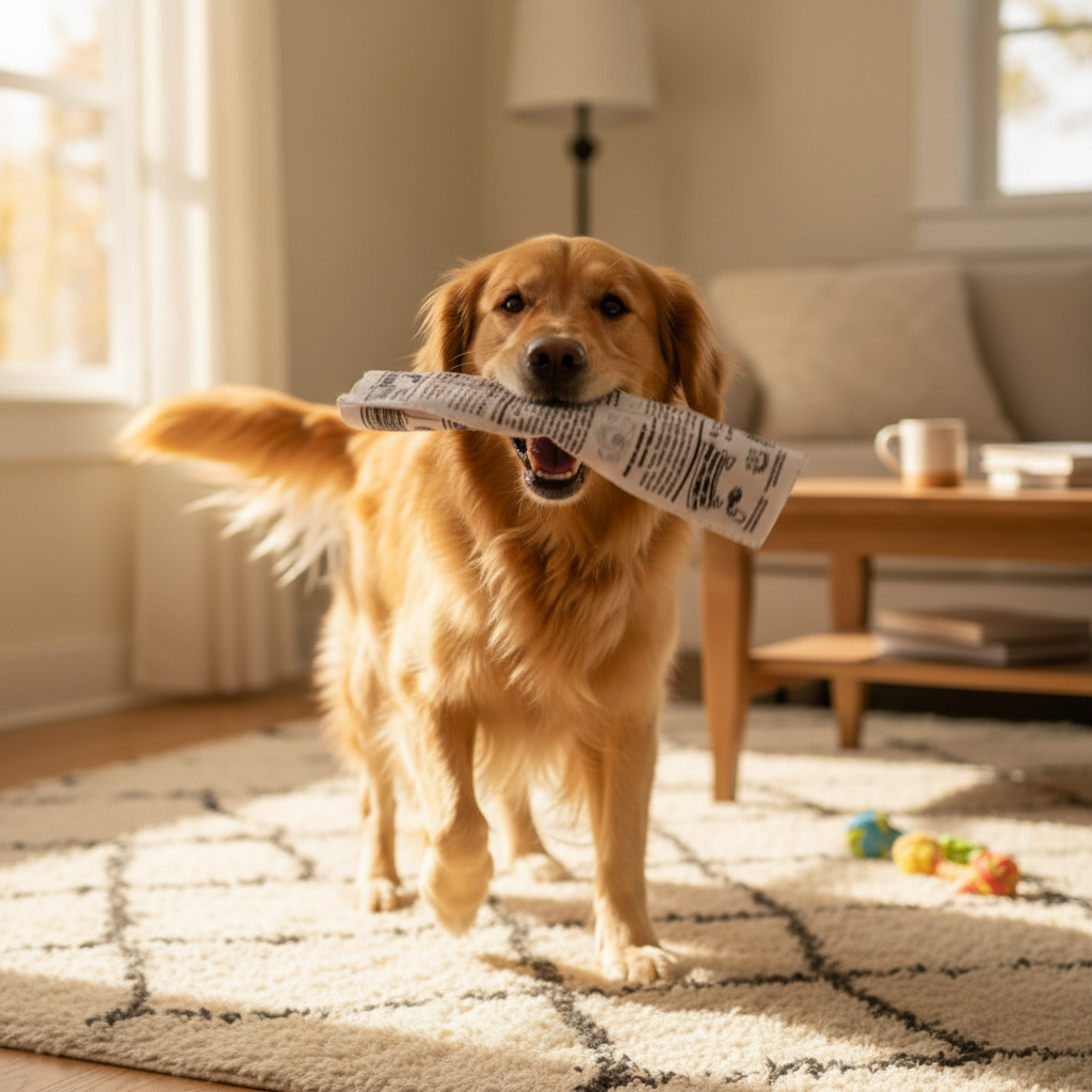 Dog lifestyle shot