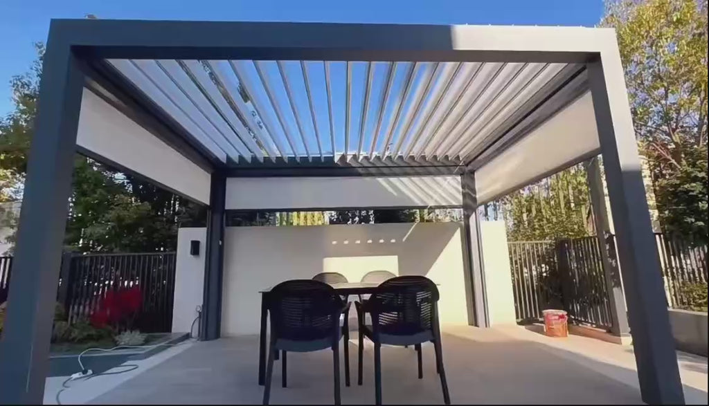 The Exo-Chamber // Motorized Louvered Pergola Kit