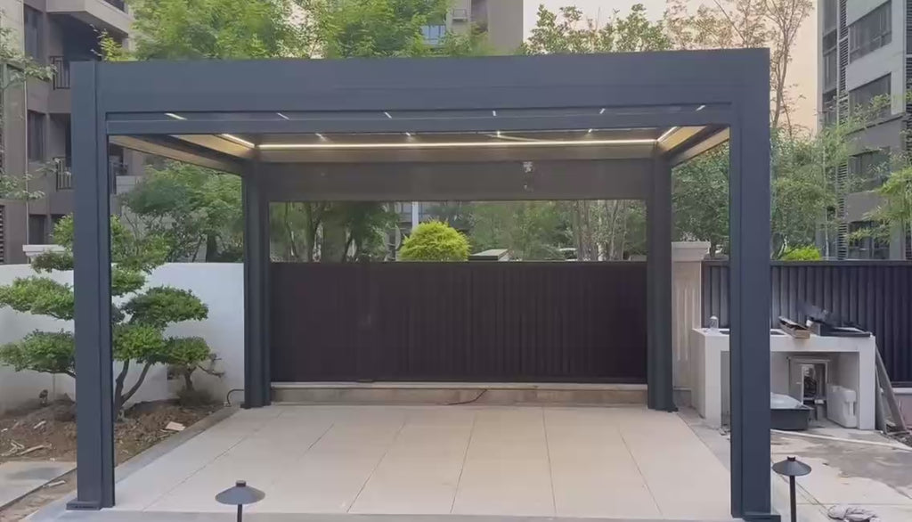 The Exo-Chamber // Motorized Louvered Pergola Kit